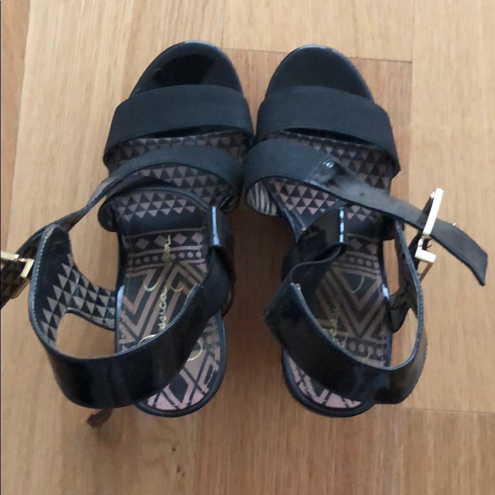 Jessica Simpson wedge sandals.
